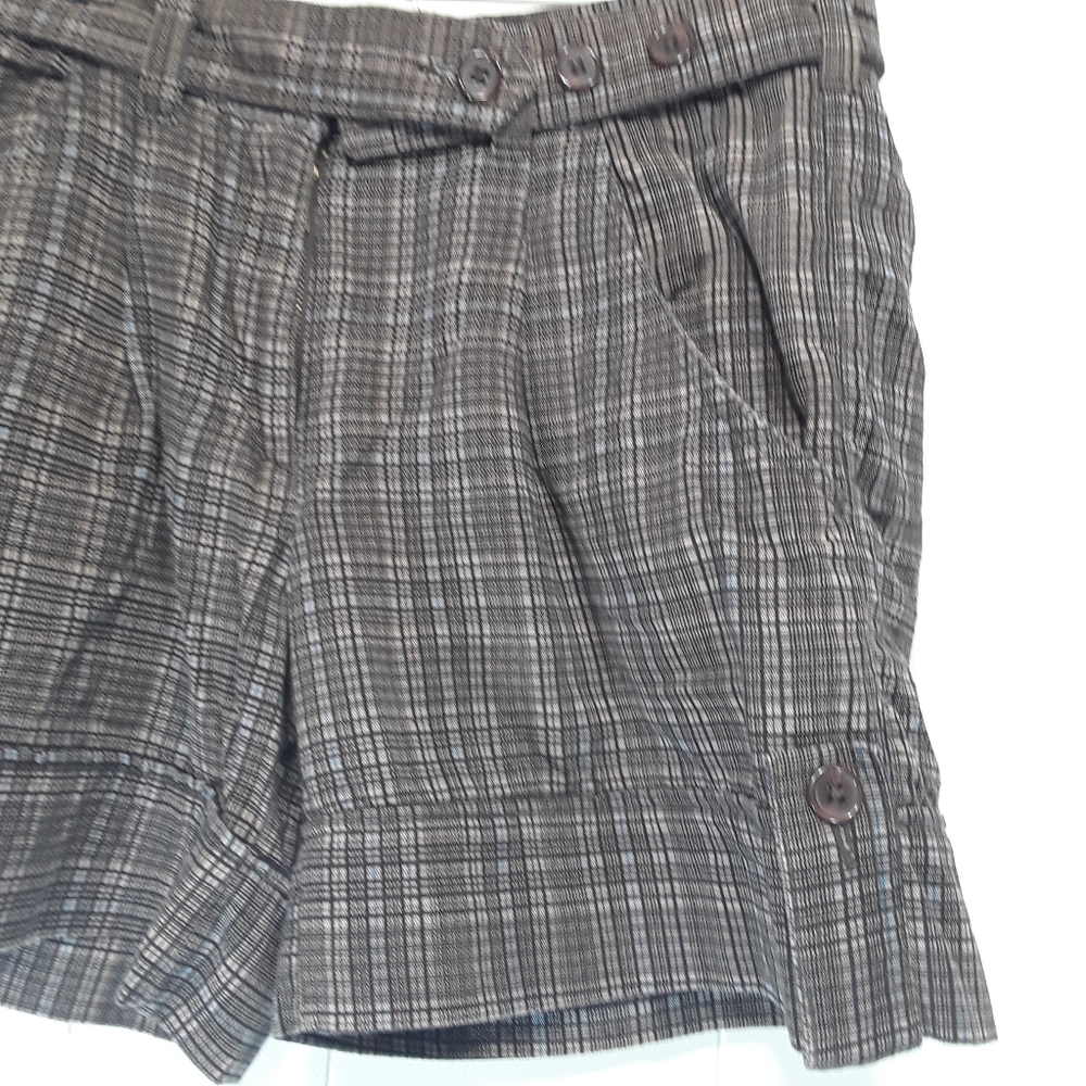 Triple Nickel plaid gray / black trouser shorts Size Small - Picture 4 of 8